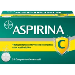 Aspirina C Antinfiammatorio Antidolorifico per Influenza Raffreddore e Febbre con Vitamina C 20 Cpr