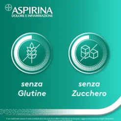 Aspirina Dolore e Infiammazione Antidolorifico Antinfiammatorio per Mal di Testa e Dolori 20 Cpr