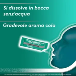 Aspirina in Granuli Senz'Acqua Antidolorifico e Antinfiammatorio contro Mal di Testa e Dolore 10 Bst