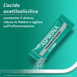 Aspirina in Granuli Senz'Acqua Antidolorifico e Antinfiammatorio contro Mal di Testa e Dolore 10 Bst