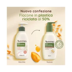 Aveeno Crema Idratante Corpo Pelle Secca Daily Mosturising allo Yogurt 300 ml