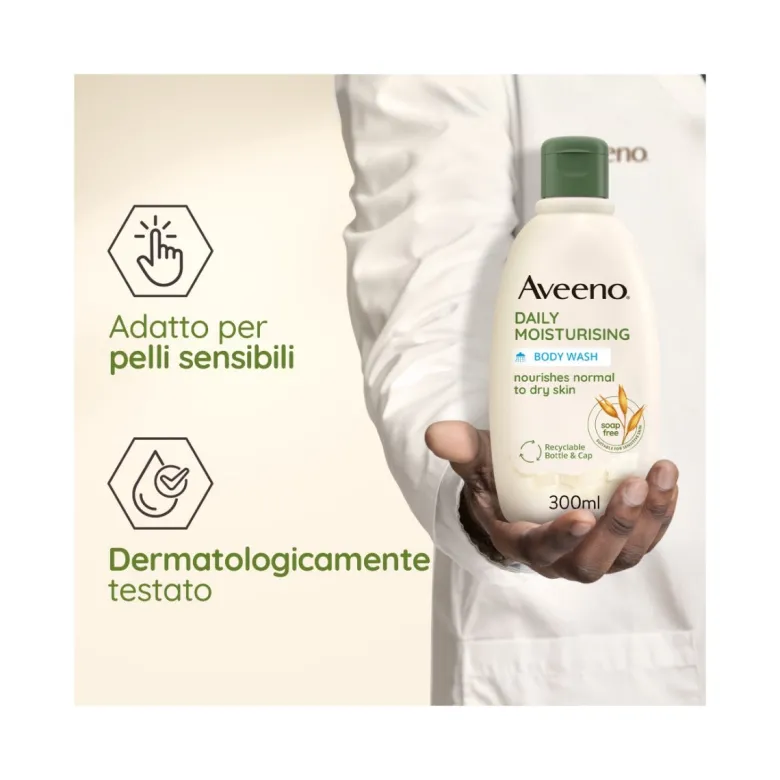 Aveeno Daily Moisturising Bagno Doccia profumo delicato 300ml