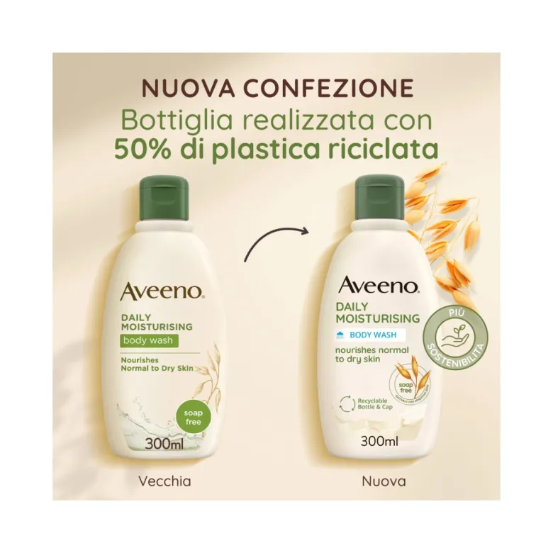 Aveeno Daily Moisturising Bagno Doccia profumo delicato 300ml
