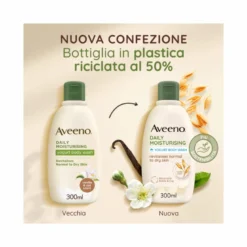 Aveeno Daily Moisturising Bagno Doccia allo Yogurt al profumo di Vaniglia e Avena 300ml