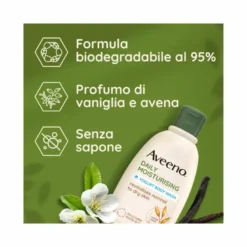Aveeno Daily Moisturising Bagno Doccia allo Yogurt al profumo di Vaniglia e Avena 300ml