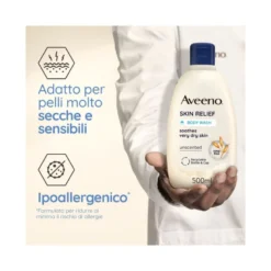 Aveeno Skin Relief Bagno doccia lenitivo per pelli secche 500ml