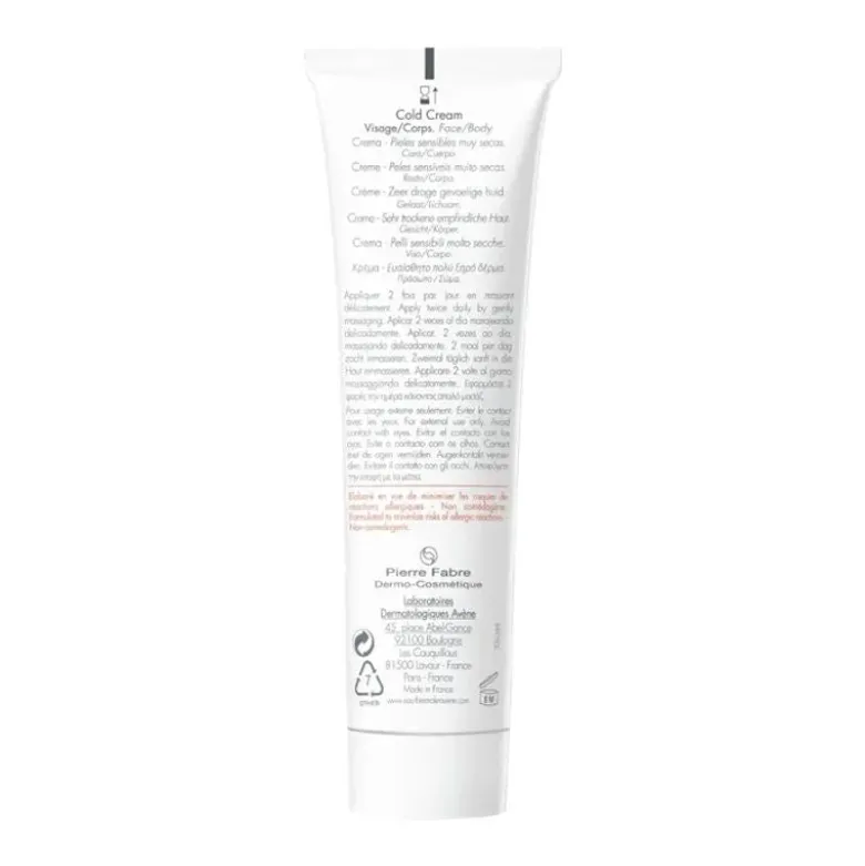 Avene cold cream crema idratante per pelli secche 100ml