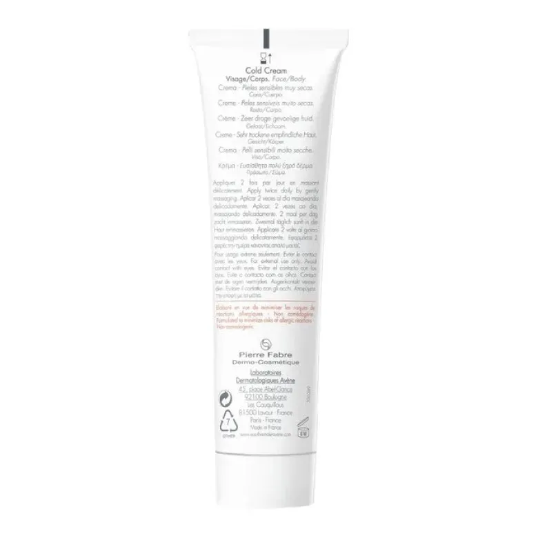 Avene cold cream crema idratante per pelli secche 100ml