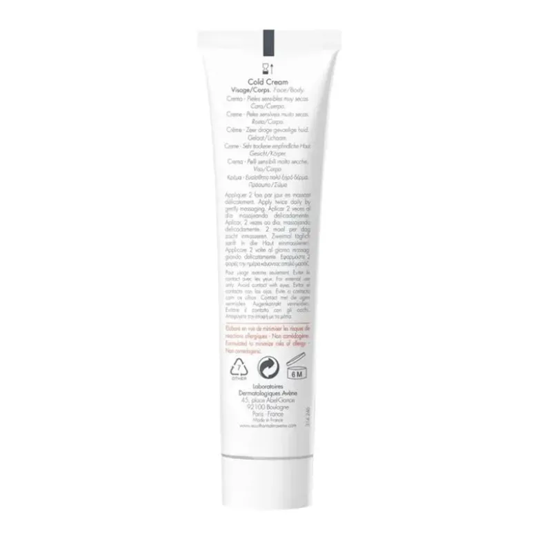 Avene Cold cream Crema Idratante Pelli Sensibili 40ml