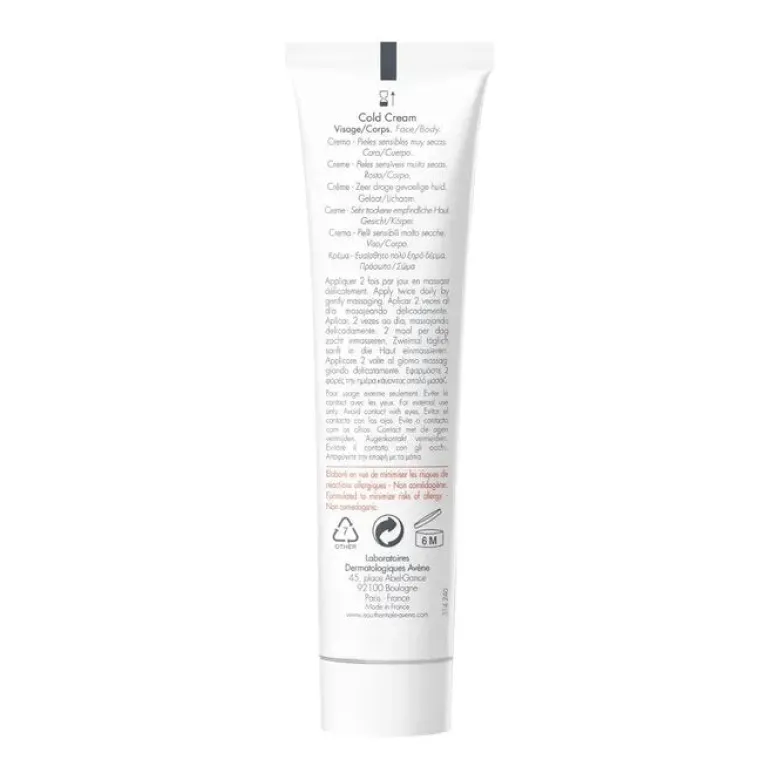 Avene Cold cream Crema Idratante Pelli Sensibili 40ml