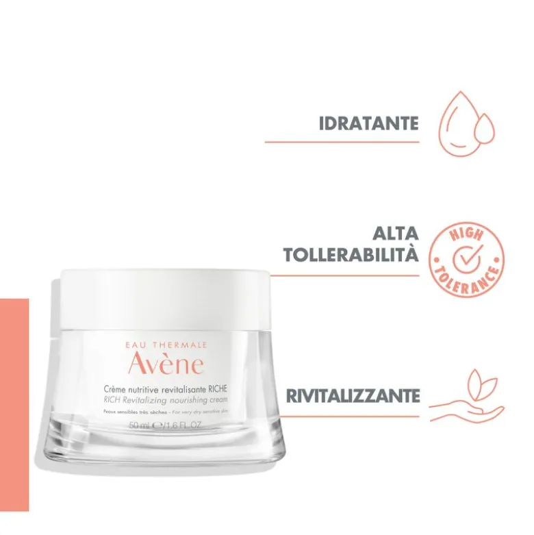 Avene Crema Viso Ricca Nutritiva Rivitalizzante per pelli secche 50ml