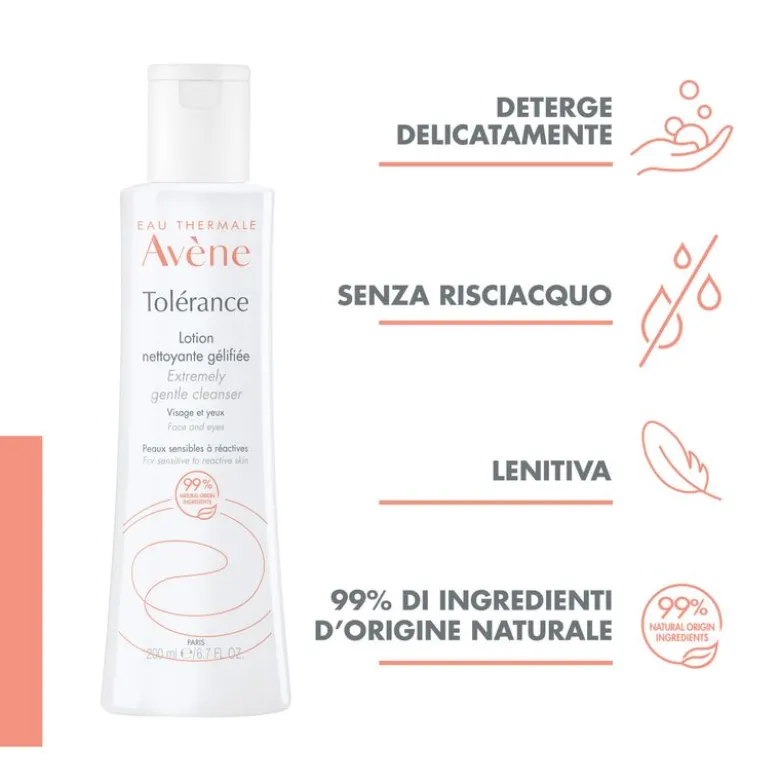 Avene Tolerance Lozione Detergente Gel 200ml Pelle Sensibile