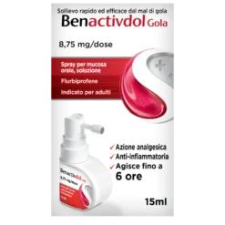 Benactivdol Gola Spray Indicato per Mal di Gola 15ml