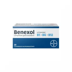 Benexol Trattamento per Carenza di Vitamine Gruppo B con Vitamina B1 B6 B12 20 Cpr Gastroresistenti