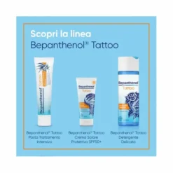 Bepanthenol Tattoo Pasta Trattamento Intensivo Tatuaggio con Pantenolo Idrata Rigenera la Pelle 100g