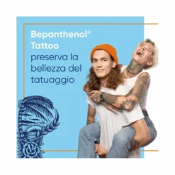 Bepanthenol Tattoo Pasta Trattamento Intensivo Tatuaggio con Pantenolo Idrata Rigenera la Pelle 100g