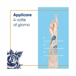 Bepanthenol Tattoo Pasta Trattamento Intensivo Tatuaggio con Pantenolo Idrata Rigenera la Pelle 100g