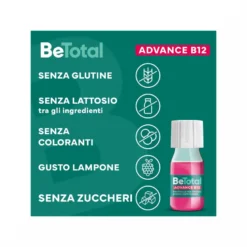 Be-Total Advance B12 Integratore Alimentare Vitamina B12 Vitamina B Zinco 15 Flaconcini