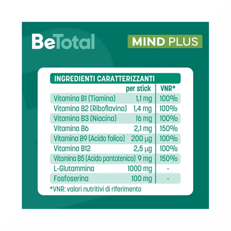 Be-Total Mind Plus Integratore Vitamina B Fosfoserina 20 bustine