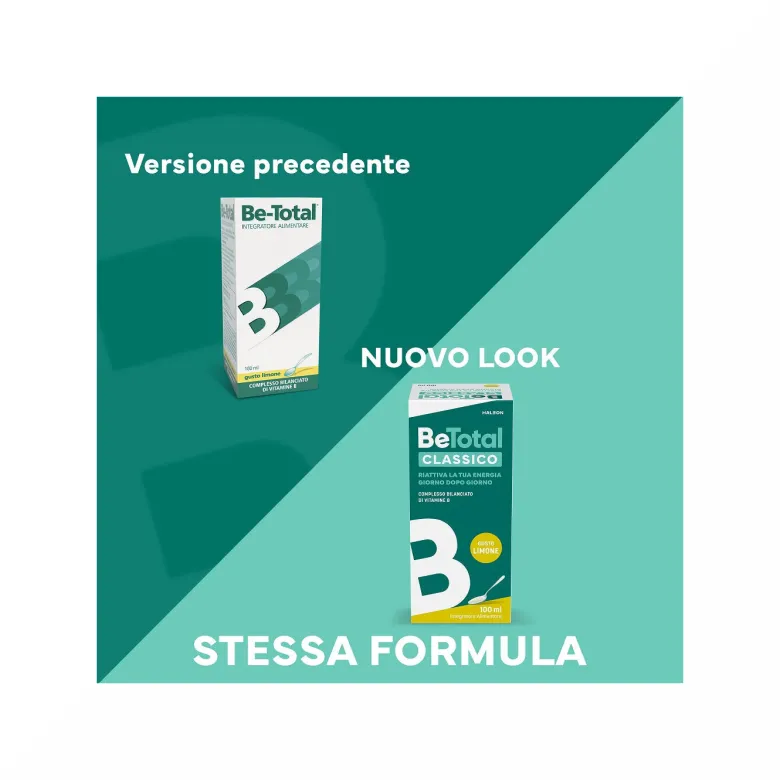 Be-Total Sciroppo Integratore Alimentare Vitamina B Sistema Immunitario Bambini Limone 100 ml