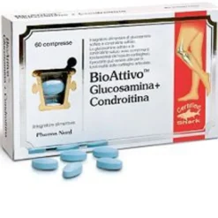 Bioattivo Glucosamina + Condroitina Solfato Benessere Articolazioni e Cartilagine 60 capsule