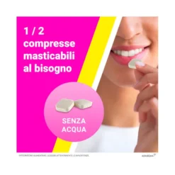 Biochetasi Digestione e Acidità 20 Compresse Masticabili Triplice Aiuto contro Difficoltà Digestive