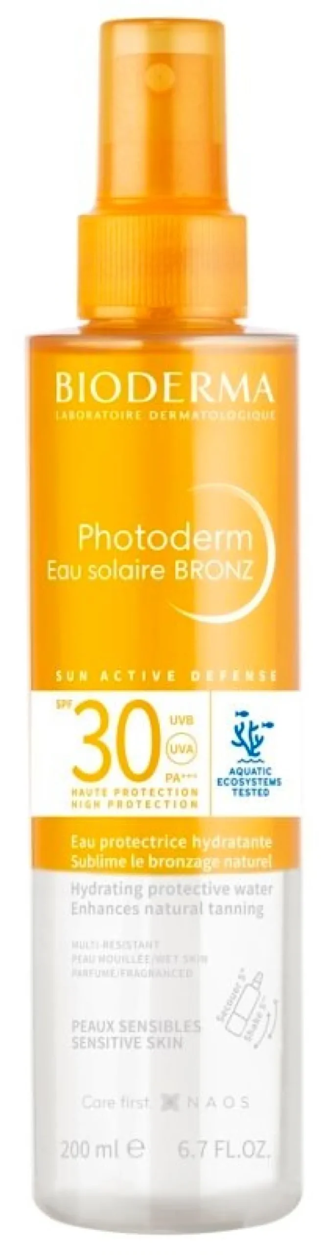 Bioderma Photoderm Acqua Solare Bronz Viso Corpo Capelli 200ml SPF30