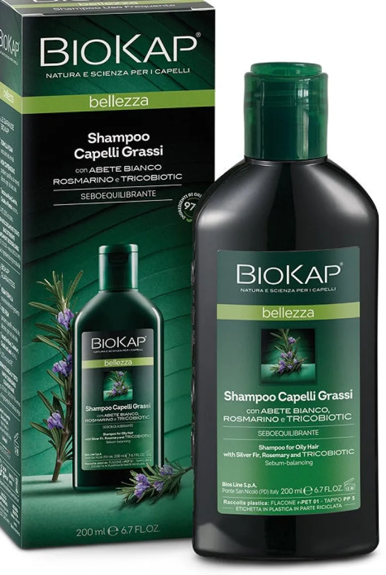 Biokap Bellezza Shampoo Capelli Grassi con Tricobiotic 200 ml