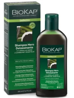 Biokap Bellezza shampoo nero detossinante per tutti i tipi di pelle 200ml