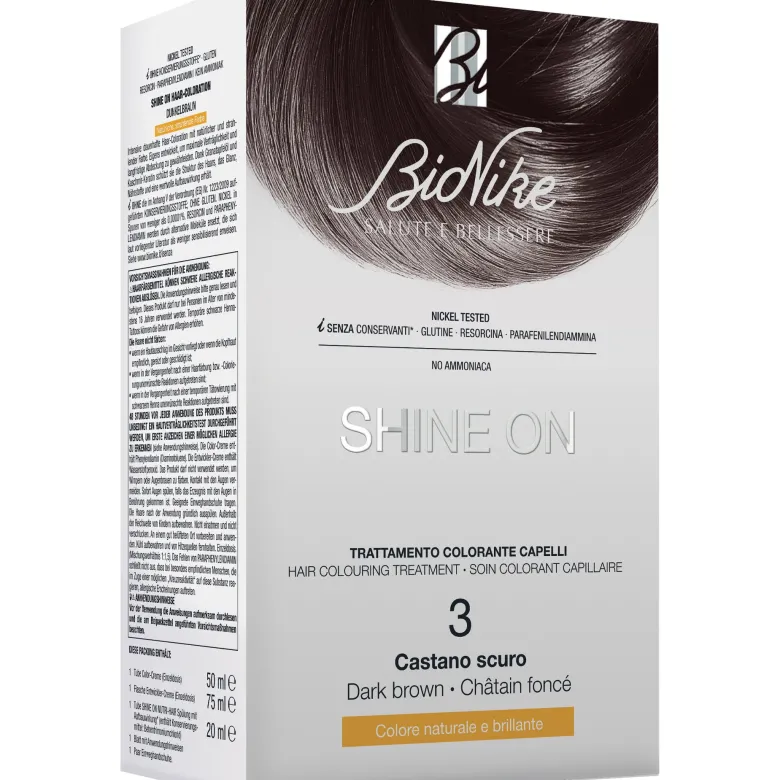 Bionike Shine On Trattamento colorante capelli 3 Castano Scuro
