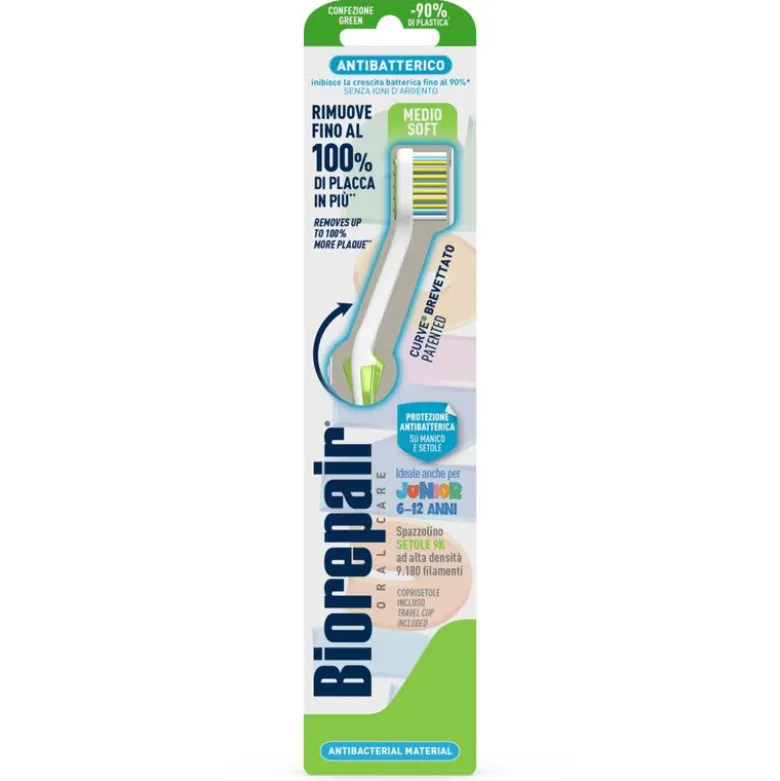 Biorepair Spazzolino Curve Junior 6-12 Anni 1 Pezzo