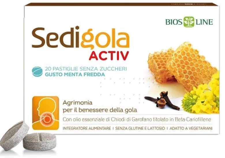 Bios Line Apix Sedigola Activ Menta Fredda 20 Pastiglie