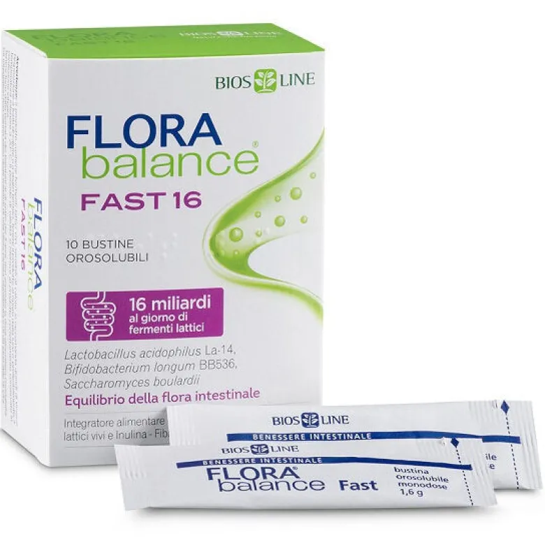 Bios Line Flora Balance Fast per un rapido riequilibrio intestinale 10 bustine