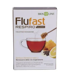 Bios Line Flufast Respiro Balsamico per il benessere delle vie respiratorie 9 bustine monodose