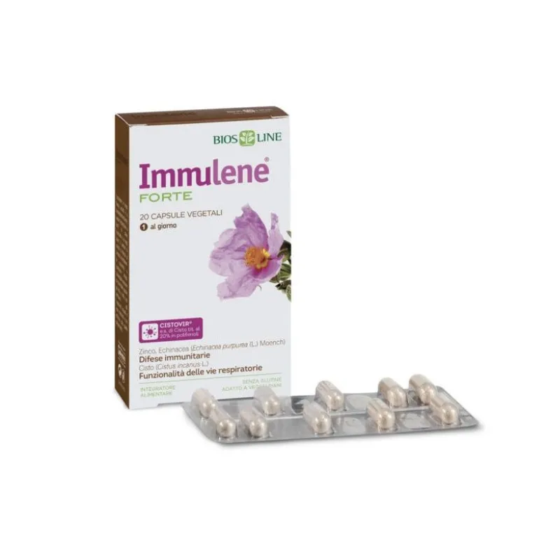 Biosline Immulene Forte difese immunitarie 20 capsule vegetali