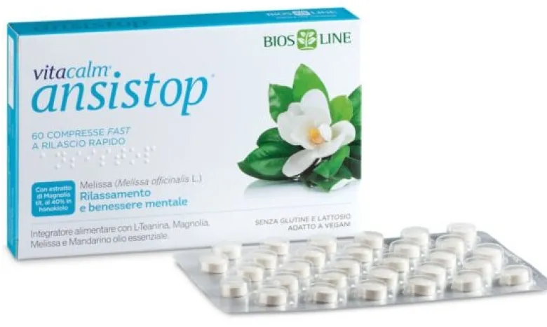 Bios Line Vitacalm Ansistop 60 Compresse - Integratore per Ansia