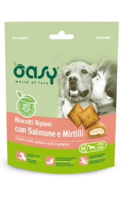 Biscotti Ripieni con Salmone e Mirtilli Rossi