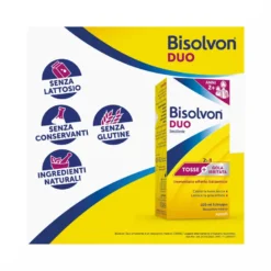 Bisolvon Duo Emolliente Sciroppo Contro Tosse e Gola Irritata 100 ml