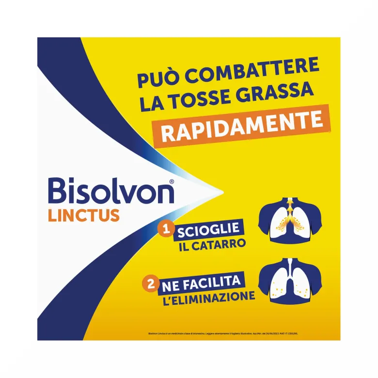 Bisolvon Linctus Sciroppo Per Tosse Grassa +2 Anni Gusto Fragola 200 ml