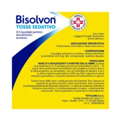Bisolvon Tosse Sedativo Per Tosse Secca 20 Pastiglie Gommose