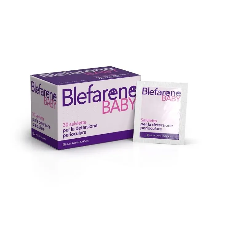Blefarene baby Salviette Monouso per palpebre e ciglia per bambini 30 pezzi
