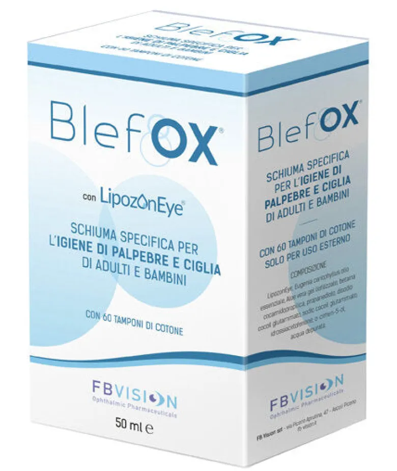 Blefox Schiuma delicata specifica per l'igiene di palpebre e ciglia 50ml
