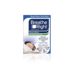 Breathe Right Cerotti Nasali Aromi Balsamici 10 Pezzi Sollievo Notturno