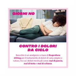 Buscofen 200 mg Con Ibuprofene Analgesico Contro Dolori Da Ciclo 12 Capsule Molli