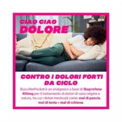 BuscofenPocket 400mg Con Ibuprofene Analgesico Contro Dolori Da Ciclo 10 Bustine