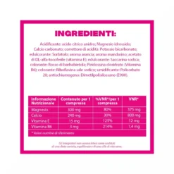 Buscofen Premestruale Integratore Alimentare, Magnesio, Vitamina B6, Vitamina E e Calcio, 15 Compresse Effervescenti