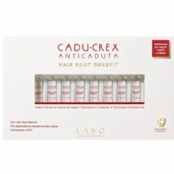 Cadu-Crex Anticaduta Hair Root Benefit Caduta Iniziale Uomo 20 Fiale + Shampoo 150ml