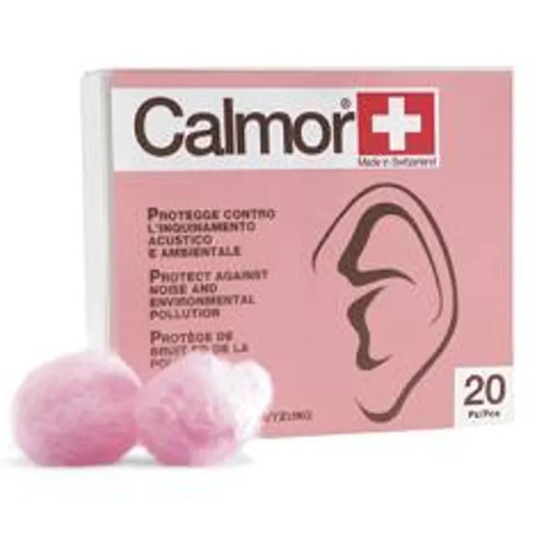 Calmor Tappi Auricolari Cera 20 Pezzi Comfort e Silenzio