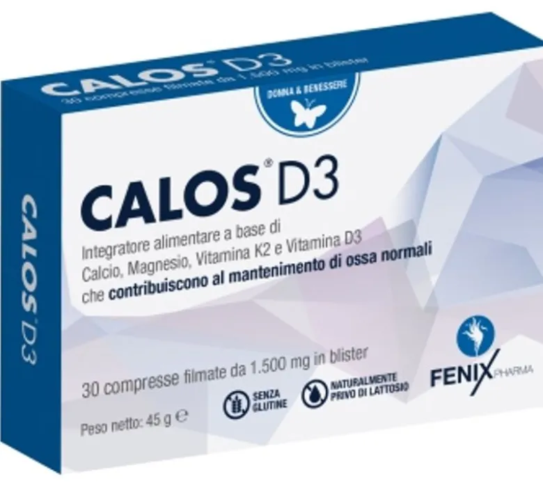 Calos D3 benessere delle ossa e funzionalità muscolare 30 compresse