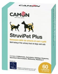 Camon StruviPet Plus Alimento Complementare Per Cani/Gatti 60 Compresse